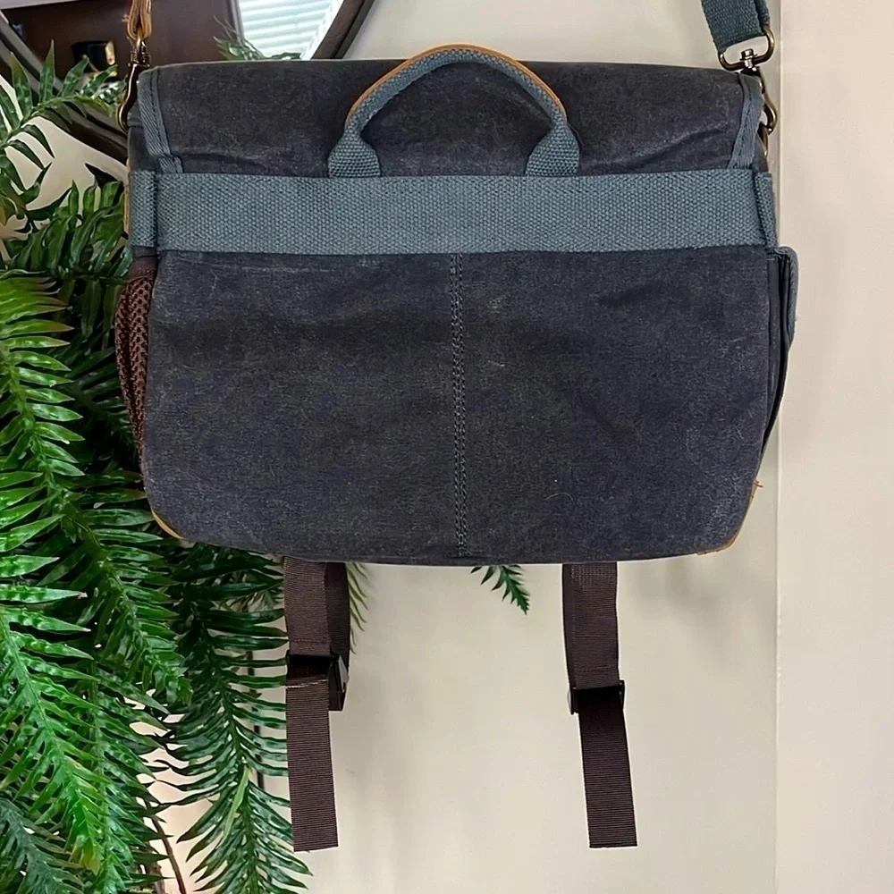 Brand New Retro Camera Bag Photography Canvas Shoulder Sling Case Vintage Gray